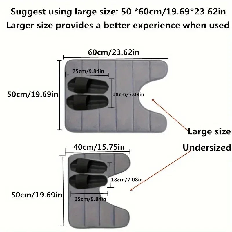 Memory Foam U-Shaped Toilet